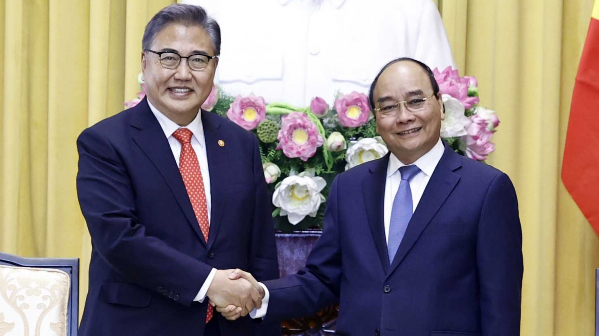 Chủ tịch nước đề nghị nâng kim ngạch thương mại Việt Nam-Hàn Quốc lên 100 tỉ USD
